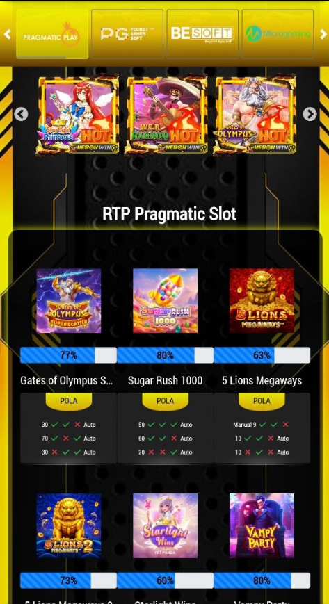 Contoh daftar game